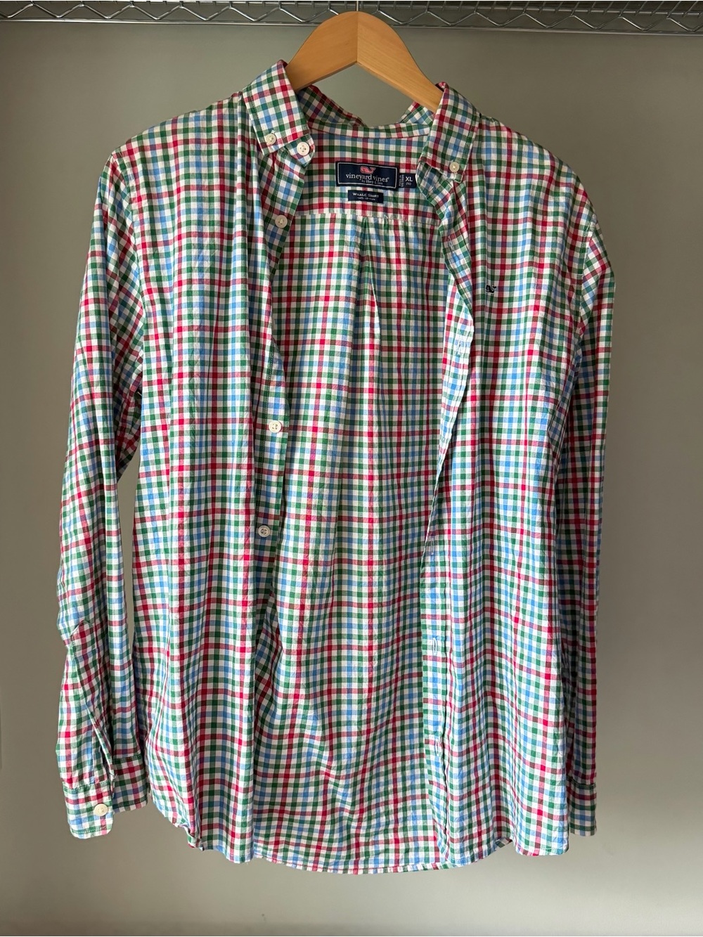 Vineyard Vines Men's Plaid Button-Down Shirt - Green/Red/Blue